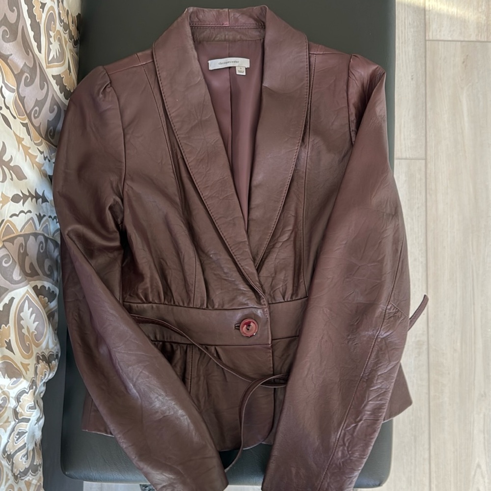 Soft leather jacket